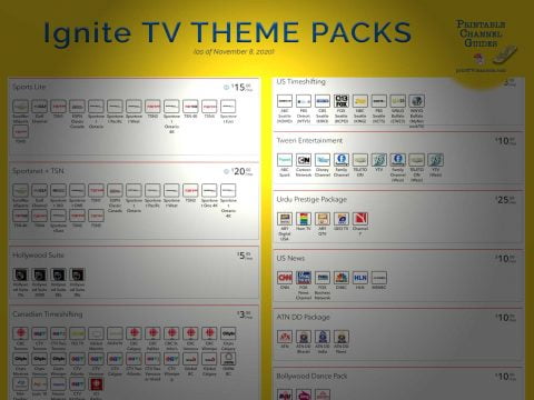 Ignite TV Bundles and Theme Packs | TV Channel Guides