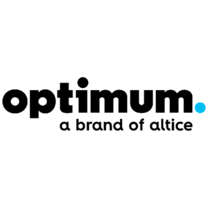 Logo for Optimum TV. Subtitle reads, "A brand of Altice".