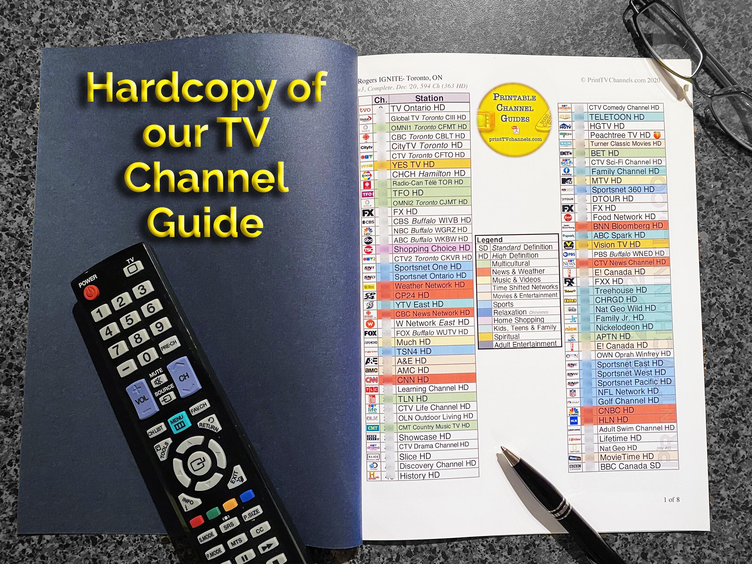 choice xtra channels list printable