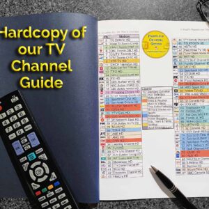 Photo: Printed Hardcopy of our TV Channel Channel Guide @ printTVchannels.com