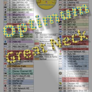 Preview Image: A print- and search-friendly, colour-coded PDF file of Optimum cable TV channels. An 8-page guide with 642 channels, of which, 220 are HD. This channel table can be printed from home or by us. For customers in Great Neck, Long Island, New York.