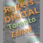 Intermediate ("Edited") Rogers DIGITAL Channel Guide (preview image): A print-friendly, colour-coded PDF file of Rogers DIGITAL TV channels in Toronto, Brampton and Mississauga ON. This intermediate version is a condensed version of the Complete Channel Guide. It is 4 pages long with 285 channels. Omitted channels: Most SD and International and French language. GTIN 634359182324