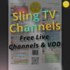 Sling TV channel lineup guide (Dec. 2021) —Includes all Sling free stations (live and VOD channels). This printable channel guide is free to download.