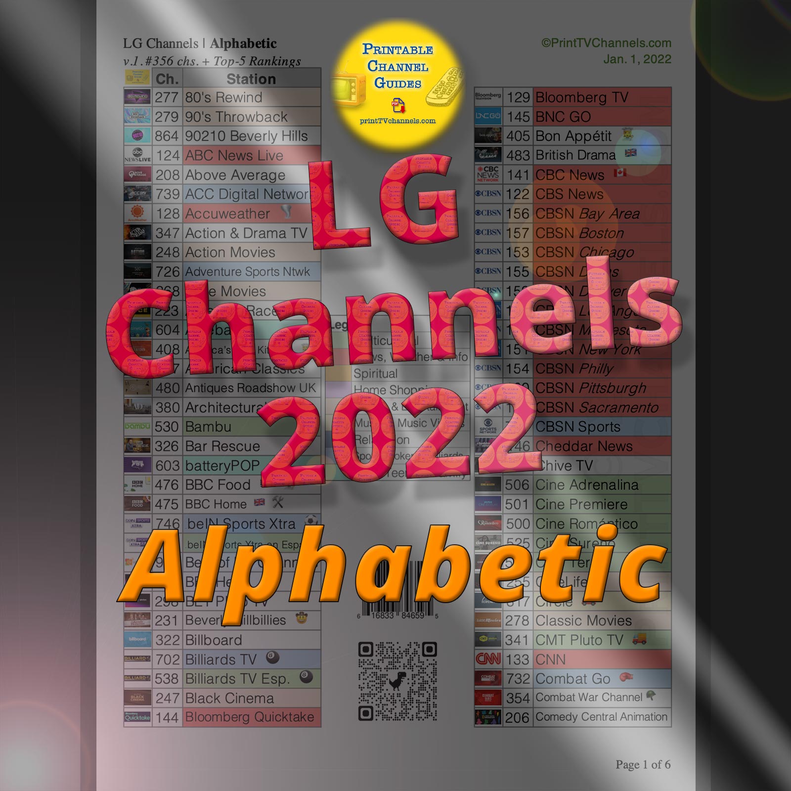 Printable List Of Lg Channels