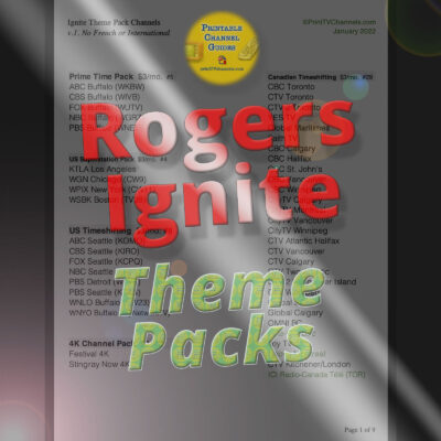 Primary preview image of our printable PDF list of Rogers theme pack add-on channels.