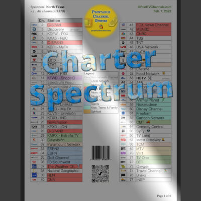 charter spectrum tv channels list