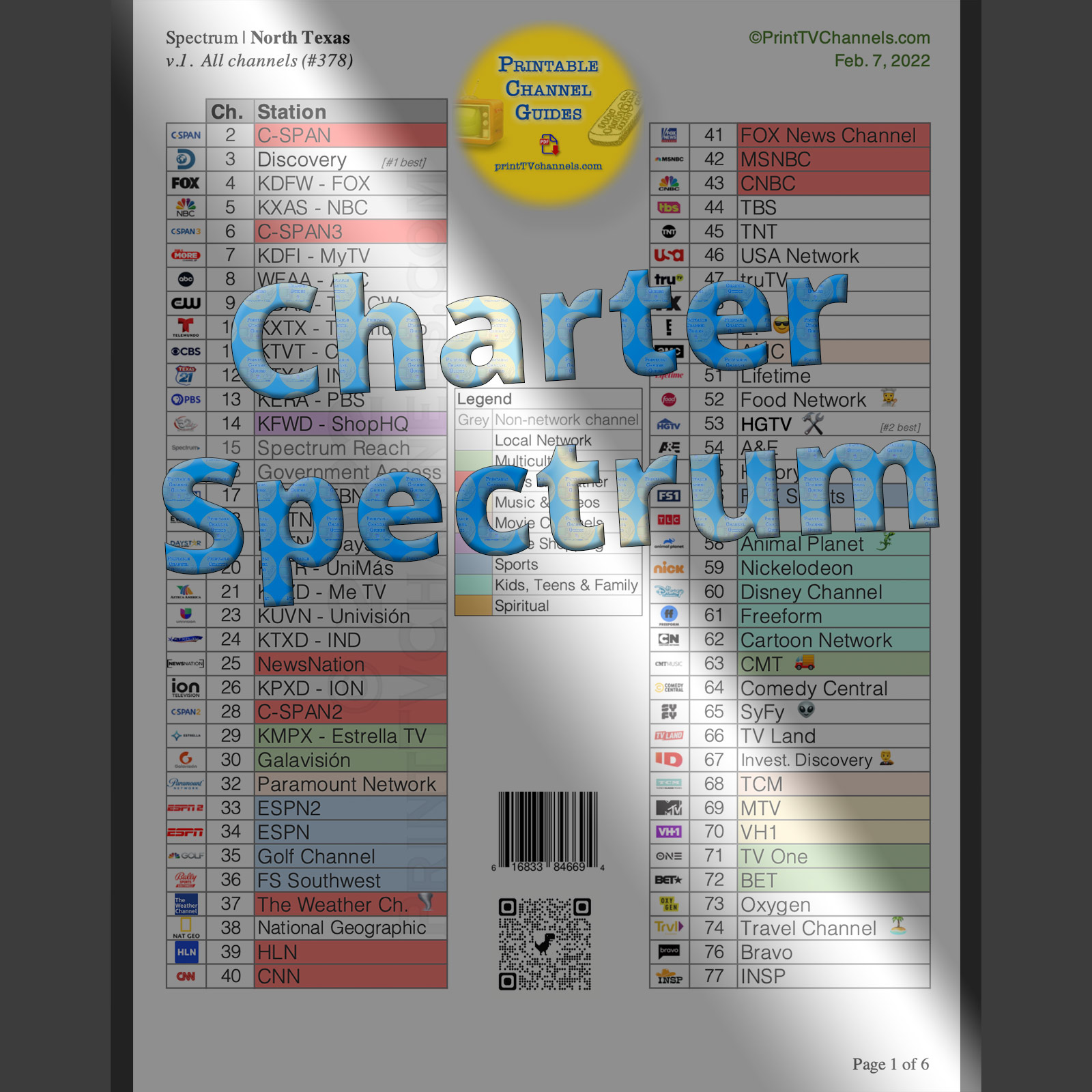 Spectrum Channel Guide Dallas TX Free PDF 