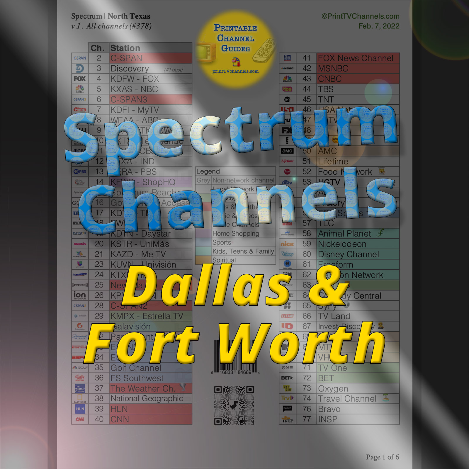 printable one page spectrum gold tv guide