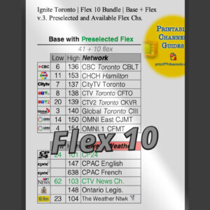 Ignite FLEX-10 Channel Lineup has 41 channels including 10 flex.